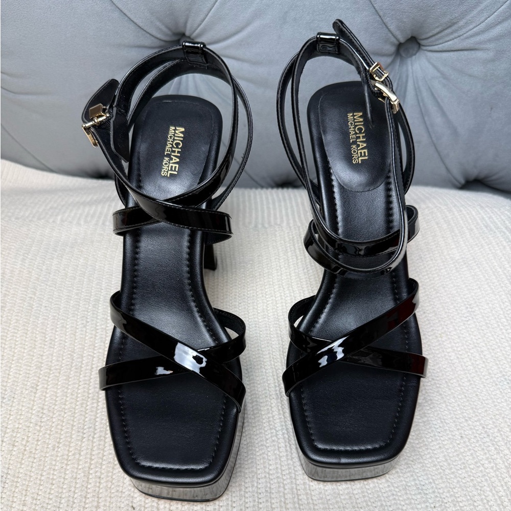 Michael Kors Paola‎ Leather Platform Sandal